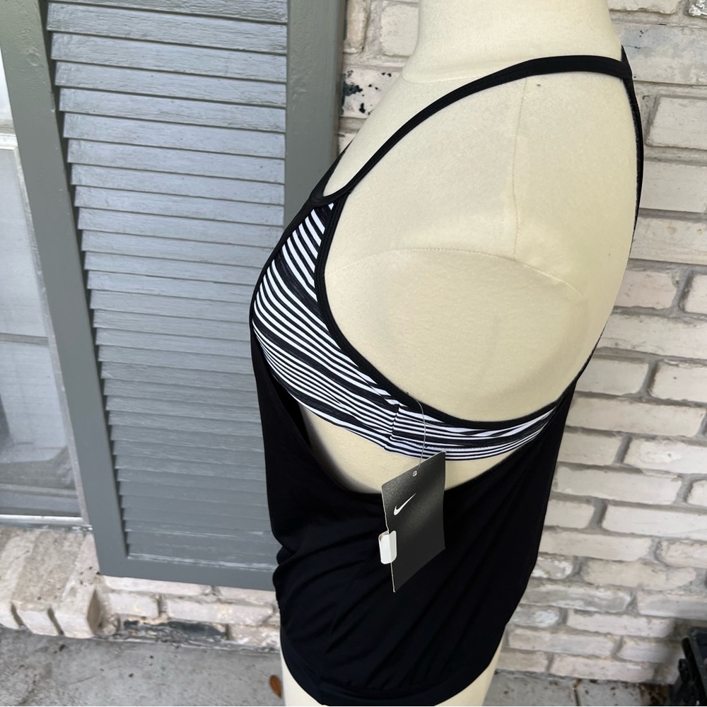 Nike black layered tankini swim top - Picture 3 of 7